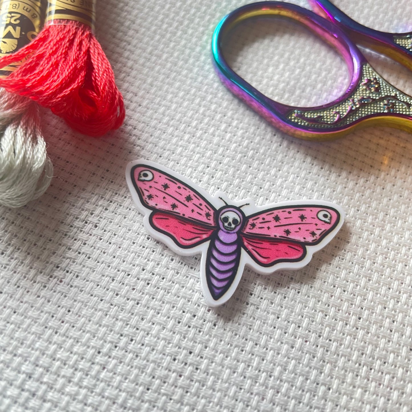 Pink Moth Needle Minder