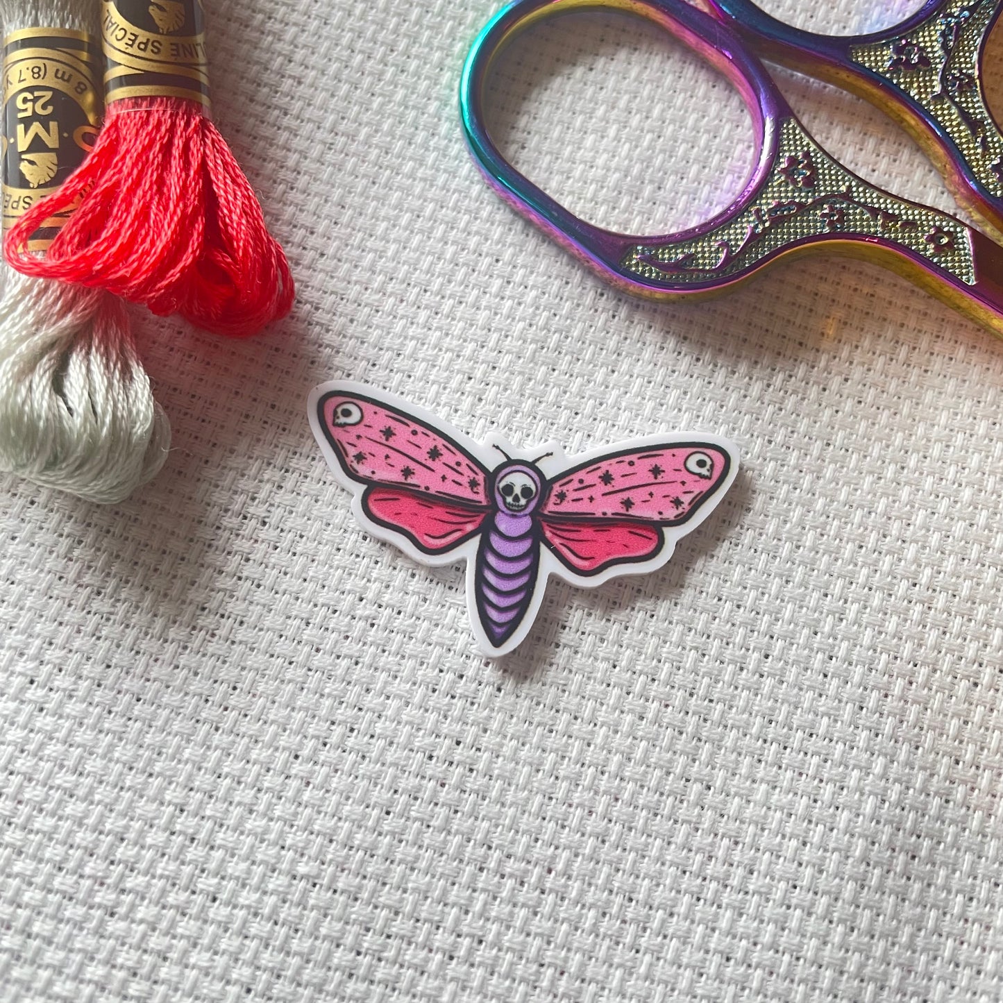 Pink Moth Needle Minder